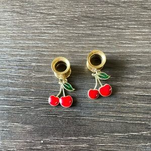 SOLD -Cherry dangle gauges